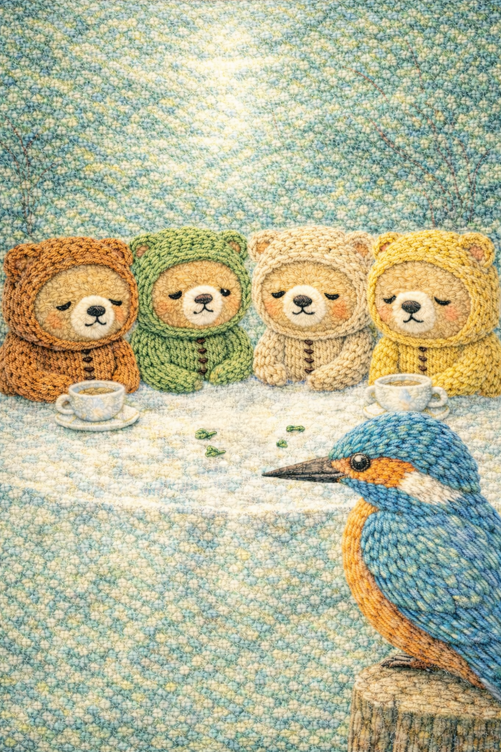 願いの告白 カワセミと4匹