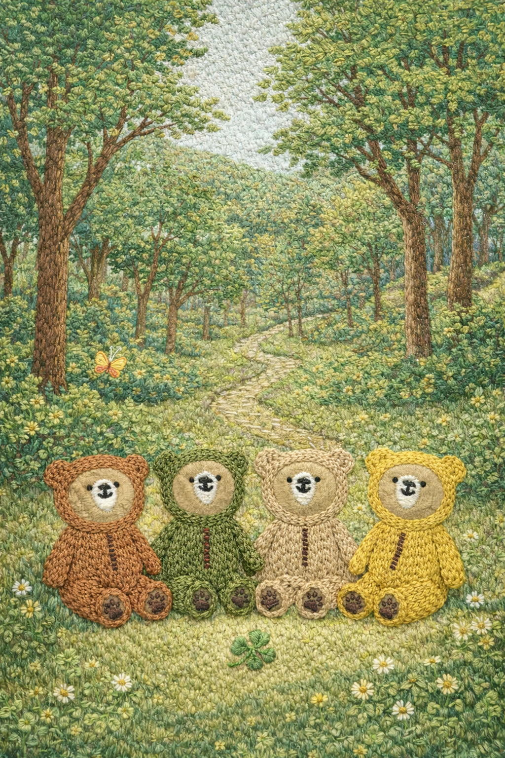 白金台の森の4匹のこぐまたち