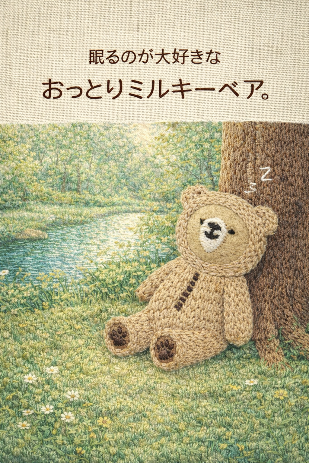 眠るのが大好きなおっとりミルキーベア