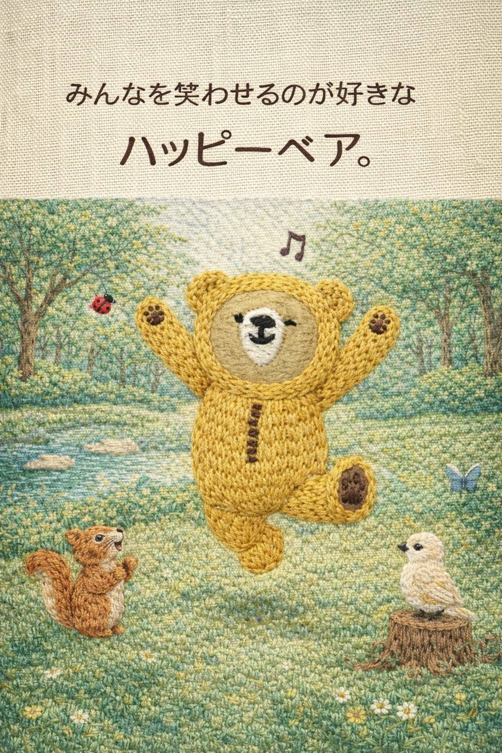 みんなを笑わせるのが好きなハッピーベア