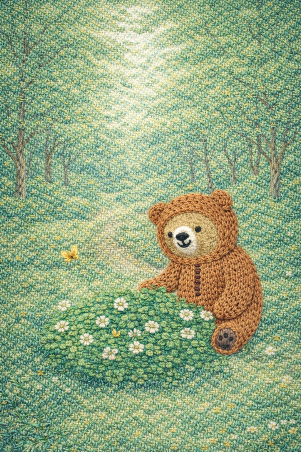 クッキーベアは白金の森でクローバーを見つけました